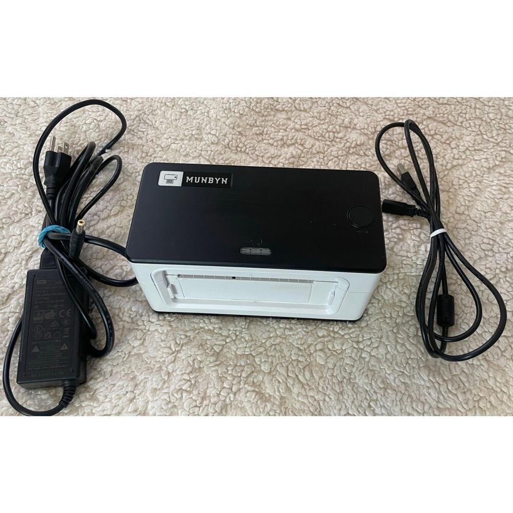 MUNBYN ITPP941 Thermal Label Printer Black/ White. 4x6 Labels.